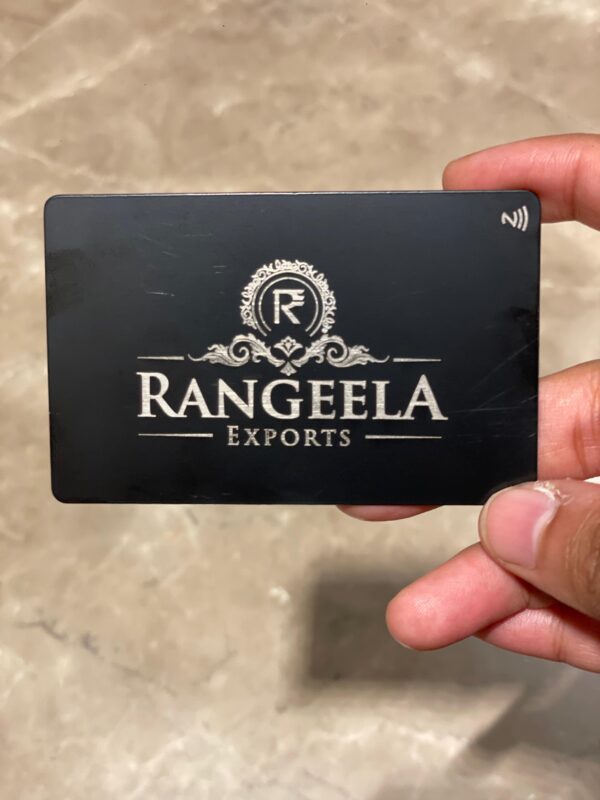 Black Metal NFC Business Card - Image 4