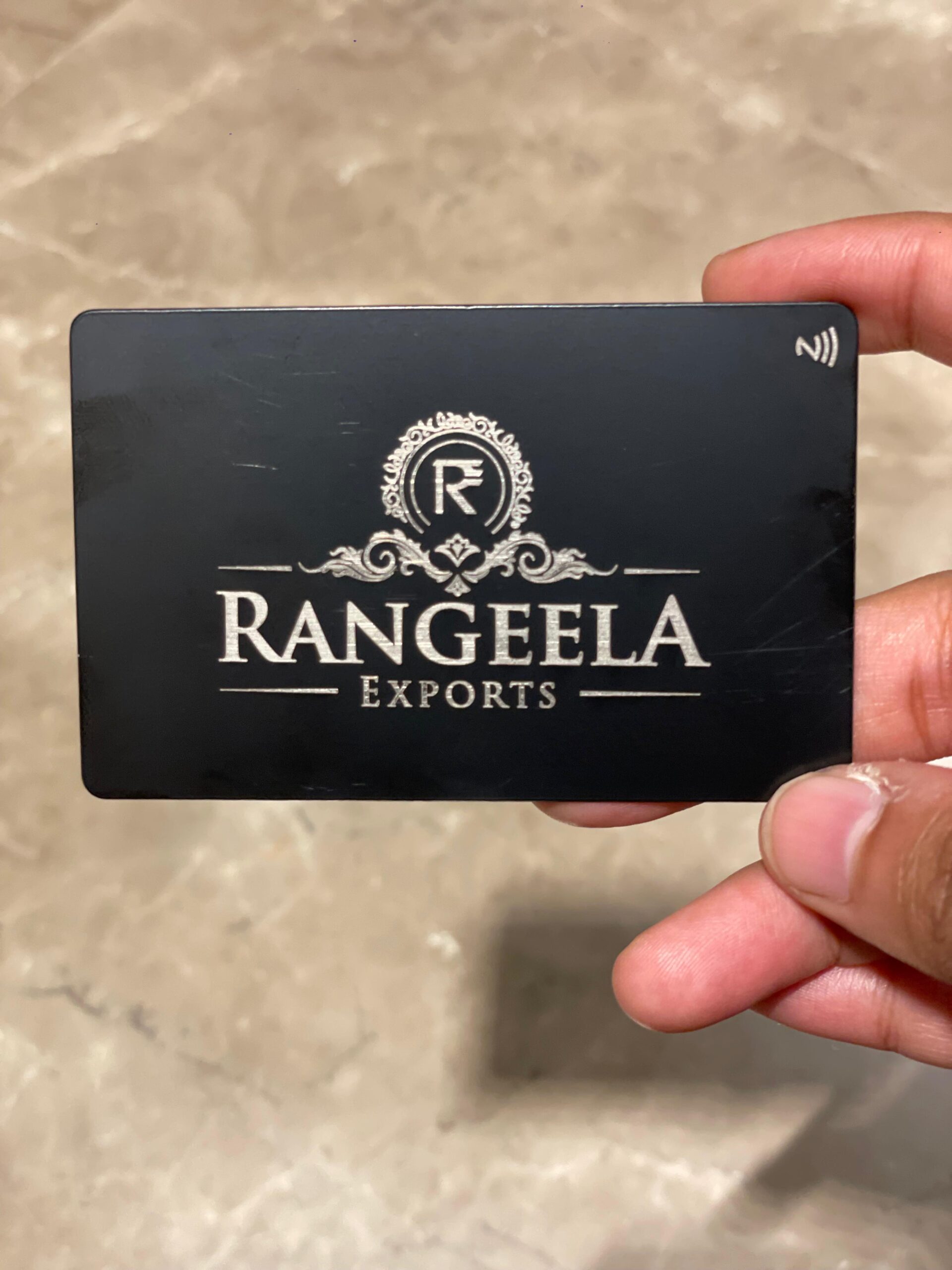 Black Metal NFC Business Card - Image 4