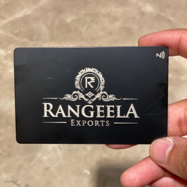 Black Metal NFC Business Card - Image 4