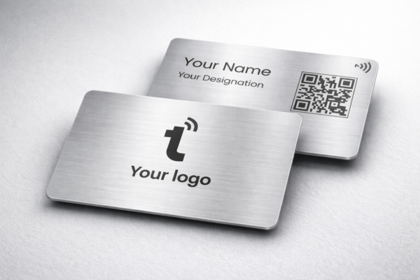 Silver Metal NFC Business Card
