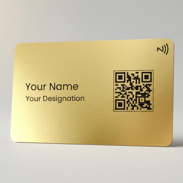 Gold Metal NFC Business Card - Image 2