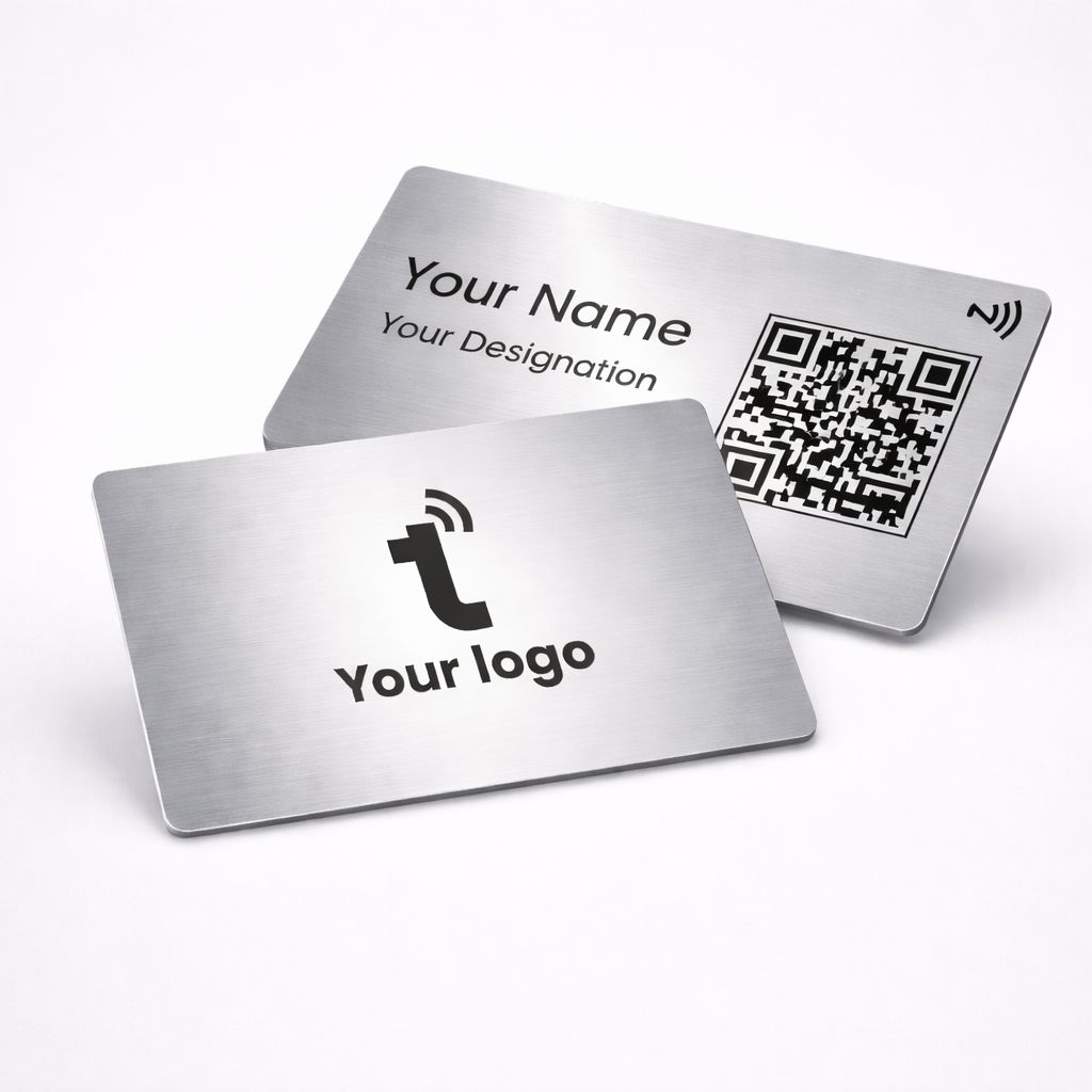 Silver Metal NFC Business Card