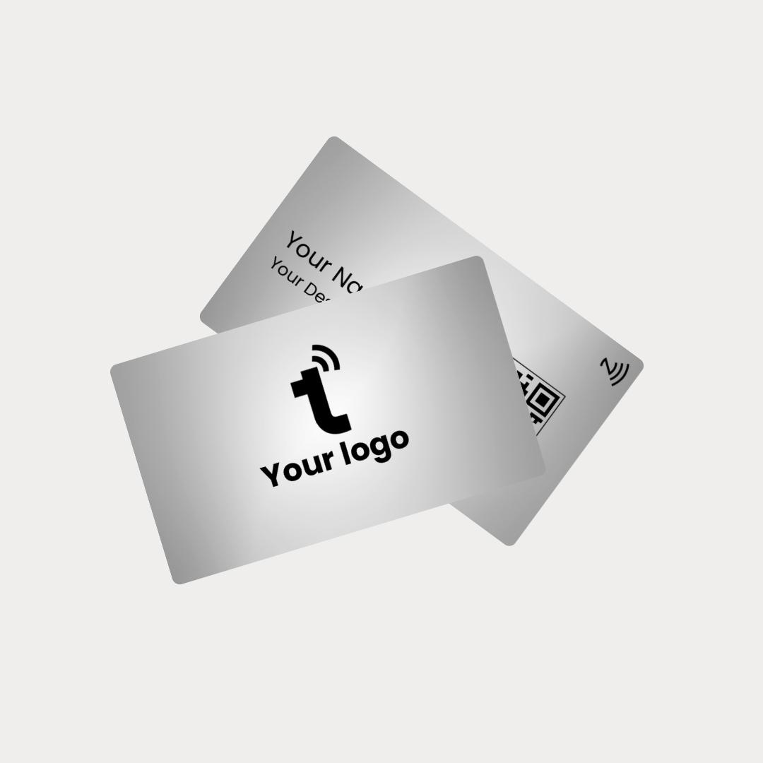 Silver Metal NFC Business Card - Image 3