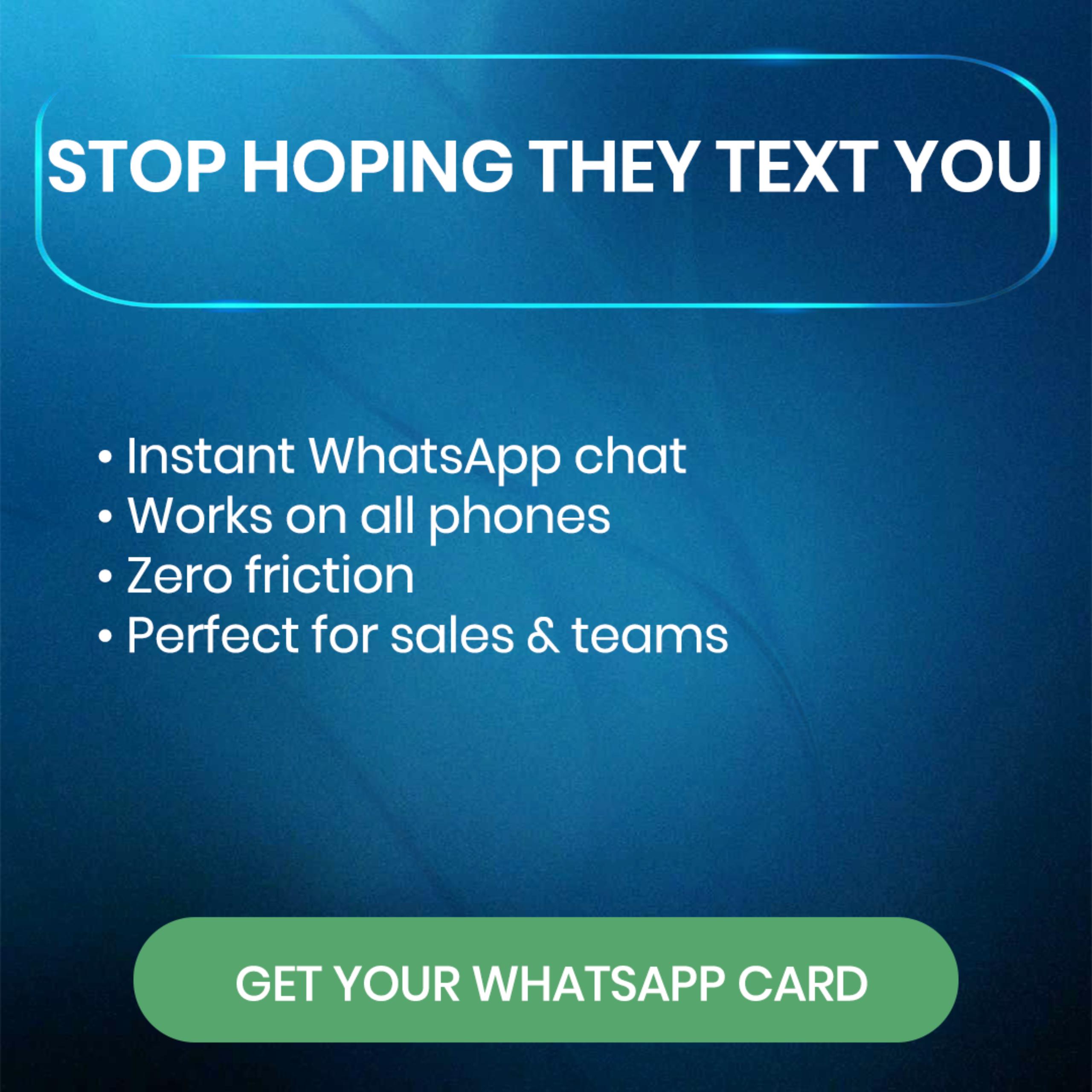 Tapsmart WhatsApp NFC Card - Image 2